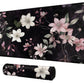 DIGTIALL Card Mat for MTG & TCG Playmat, 23.6'' x 13.8'' - Perfect for Card Games, Video Games, Office - White and Pink Flower