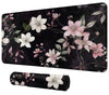 DIGTIALL Card Mat for MTG & TCG Playmat, 23.6'' x 13.8'' - Perfect for Card Games, Video Games, Office - White and Pink Flower