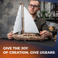 UGEARS Serenitys Dream Model Yacht - Model Ships Kits for mature-themeds - Wooden Models to Build for mature-themeds - 3D Puzzles mature-themed Ship Model Kit - DIY Wooden Model Boats for Enthusiasts