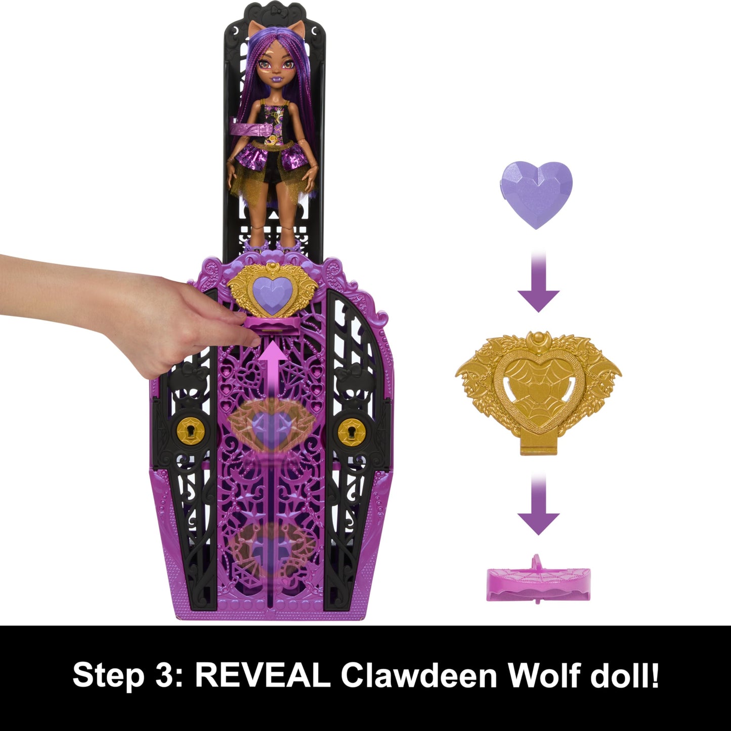 Monster High Skulltimate Secrets Clawdeen Wolf Doll With Wardrobe And 19 Fashion Surprise Accessories, Toy +4 Years (Hxh85)