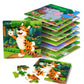 Puzzles For Kids Ages 3-5, 16 Piece Colorful Wooden Puzzles For Toddler Children Learning Educational Puzzles Toys For Boys And Girls (9 Puzzles)