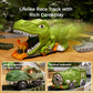 TUMAMA Dinosaur Toys Race Track Set - 281 Pcs with 4 Dinosaurs, 2 Electric Cars, Flexible Tracks - One Size, Blue/Red
