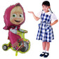 Balloon with Masha on a Bicycle 39 inch from the Popular Cartoon Masha and the Bear Party Supplies Super Shape Masha y el Oso