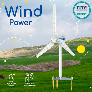 Thames & Kosmos Wind Power V4.0 STEM Kit | Build 3ft Wind Turbine | Weatherproof | Small | Model 627929