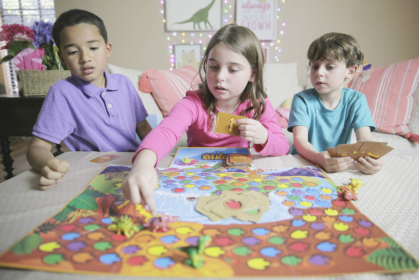 Sunlite Dino Adventure Table Top Board Game Trains Social Skills, Concentration And Focus