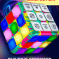 Skywin Puzzle Cube Game (Green/Pink) - Flashing Cube Handheld Electronic Games Stem Toy - Fun Memory Games & Brain Games For Adu