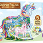 Unicorn Family 100 Pc Shaped