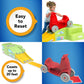 Simplay3 Deluxe Race And Ride Kids Downhill Roller Coaster And Racetrack With Cars, Indoor-Outdoor Ride-On Toy, Includes Two Toy Race Cars And Amusement Park Decals, Ages 2-5 Years, Made In The Usa