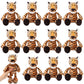 Blueweenly 12 Pcs Tigers Stuffed Animals for Kids 9.8 Inch Plush Tigers Jungle Themed Animals Toys Christmas Plushies Forest Gif