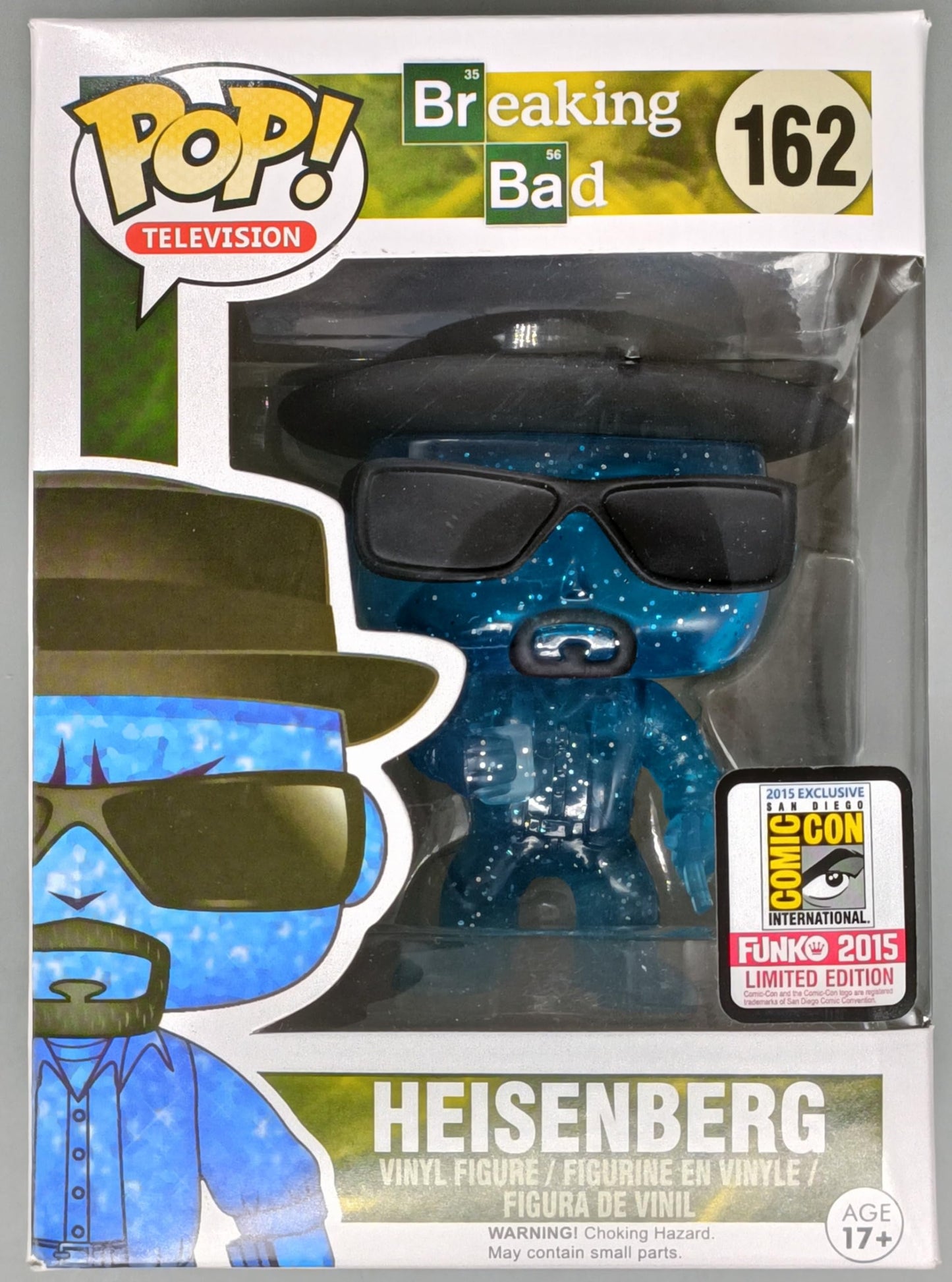 Funko Pop Vinyl Breaking Bad Crystal Heisenberg 2015 Summer Exclusive - Blue Vinyl Collectible