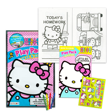 Hello Kitty Ultimate Party Favors Packs Bundle -- 12 Sets with Stickers, Coloring Books and Crayons (Party Supplies)
