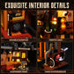Funwhole Train-Station Lighting Building Bricks Set - Steampunk Led Light Building Set 1843 Pieces For Adults And Teens