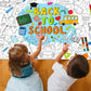 Naozinebi Back To School Coloring Poster For Kids Giant Coloring Poster Large Welcome Back Coloring Tablecloth Jumbo Coloring Bo
