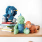 Steiff Dixi Triceratops Dinosaur Plush Stuffed Animal Toy Friend, Blue, 11