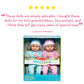 Melissa & Doug Mine To Love Twins Luke & Lucy 15    Light Skin-Tone Boy And Girl Baby Dolls With Rompers, Caps, Pacifiers