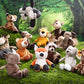 24 Pcs Valentines Day Plush Safari Stuffed Animal Set 10 Inch Cute Plush Jungle Animal Toys Lion Elephant Tiger Giraffe Zebra Panda For Boys Girls Classroom Prize Awards Birthday Party Supplies