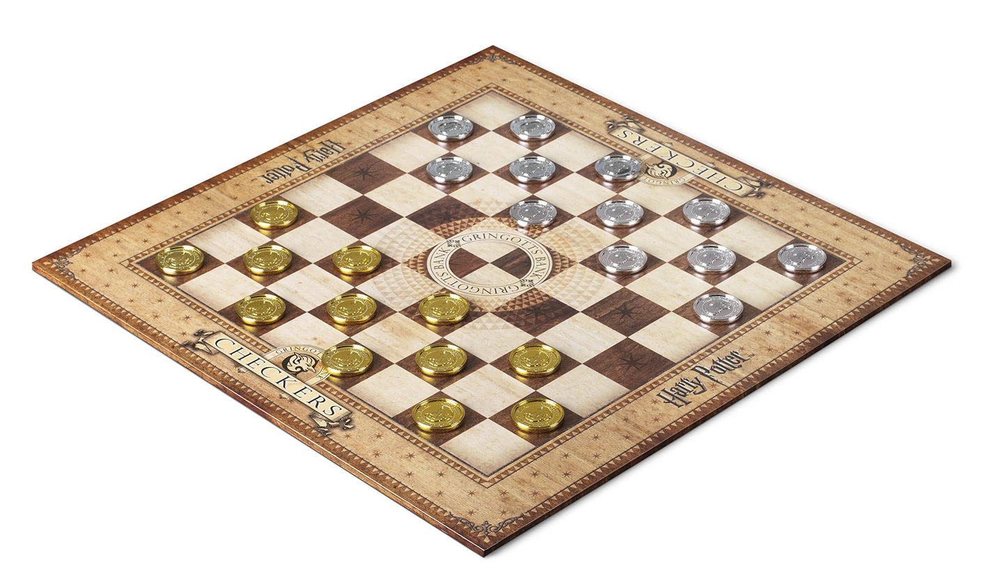 The Noble Collection HP-Gringotts Checker Set - Multi Coloured - Gold/Silver - Model NN7215