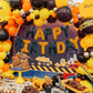 TONIFUL 16 Inch Black Orange Mylar Foil Birthday Balloons Banner Happy Birthday Balloon Letters for Adults & Girls Boys Kids Bir