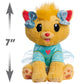 Just Play Ek World Emma'S 7-Inch Cat Daisy Plush Stuffed Animal, Orange Cat, Soft Fabric, Gliterry Bow, Kids Toys For Ages 3 Up