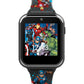 Accutime Kids Marvel Avengers Black Educational Touchscreen Smart Watch Toy For Girls, Boys, Toddlers - Selfie Cam, Learning Games, Alarm, Calculator, Pedometer And More (Model: Avg4597Az)