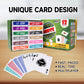 Gse Games & Sports Expert 12-Deck Nertz Card Game, Standard Playing Cards Bulk With 12 Unique Colors, Multiplayer Solitaire Cards Compatible With Poker, Blackjack, Rummy, Go Fish, Bridge
