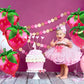 NOVWANG Strawberry Balloons, 18pcs Cute Sweet Strawberry Foil Balloons Party Decorations for Birthday Wedding Baby Shower Party