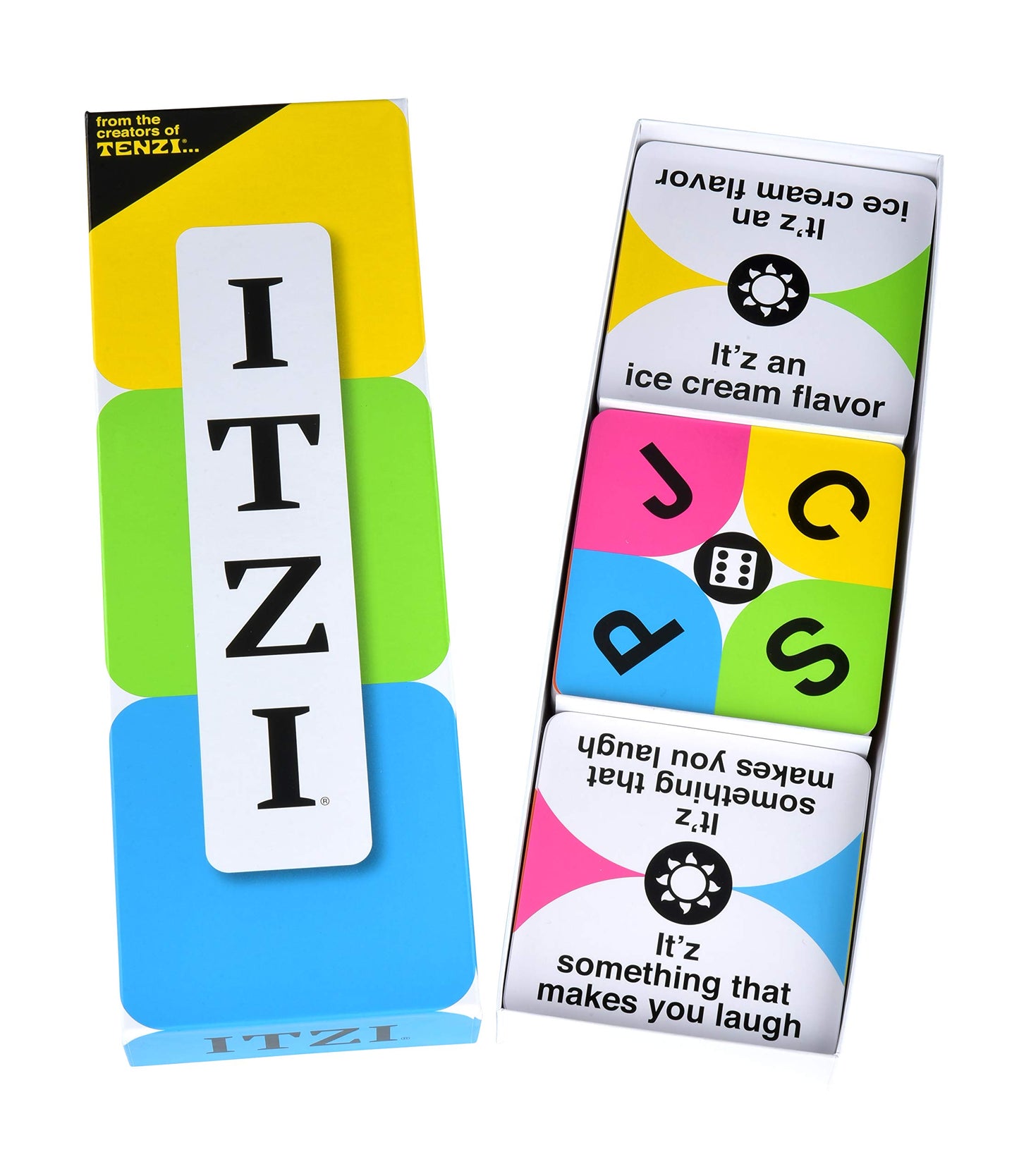 Tenzi Itzi - The Fast, Fun, And Creative Word Matching Family And Party Card Game For Ages 8 To 98 - 2-8 Players