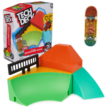 TECH DECK  Quarter Bowl Ruckus X-Connect Park Creator  Customizable and Buildable Ramp Set with limited availability Fingerboard  Kids Toy for Ages 6 and up