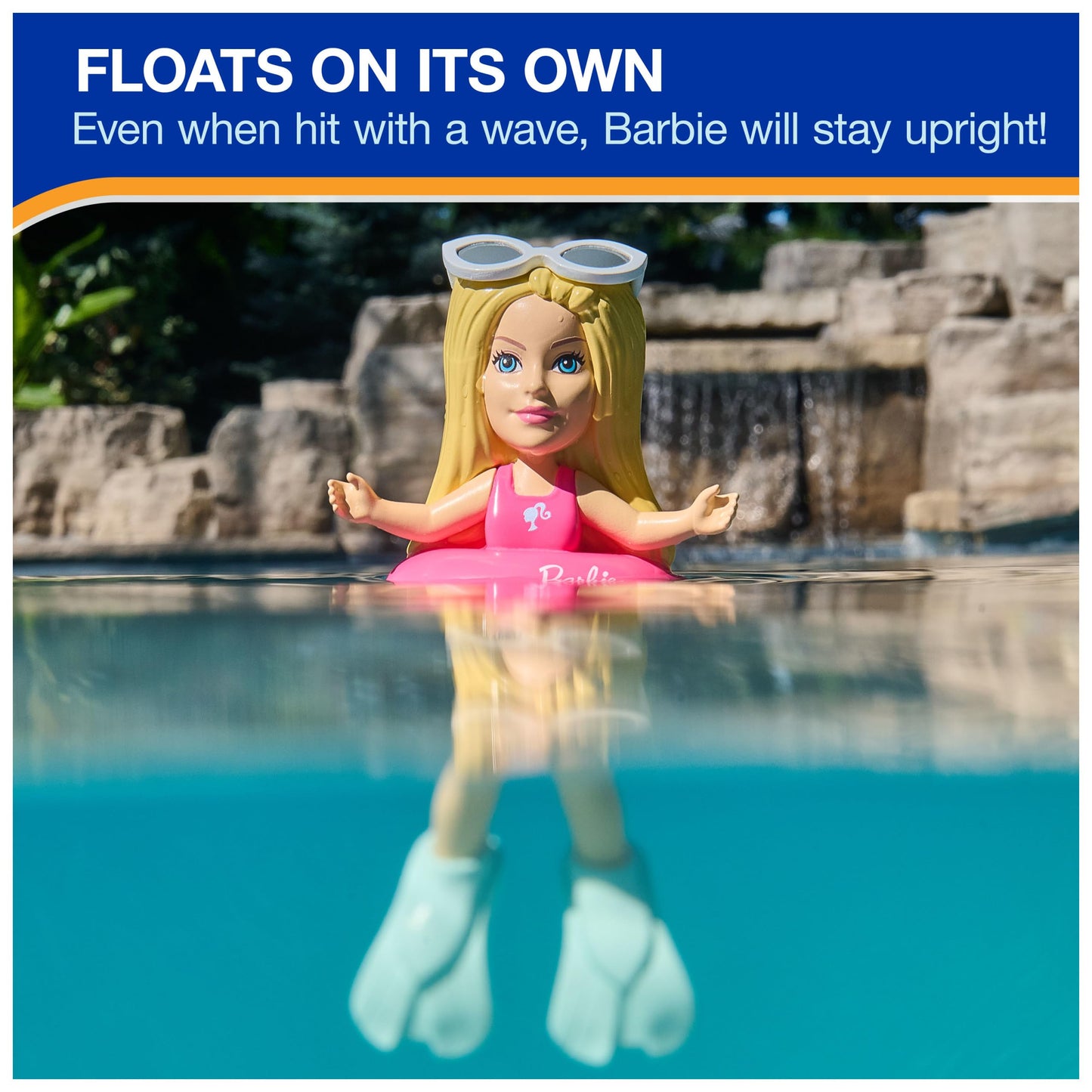 SwimWays Barbie Floatin' Figures, Swimming Pool Accessories & Kids Pool Toys, Barbie Party Supplies & Water Toys for Kids Aged 3