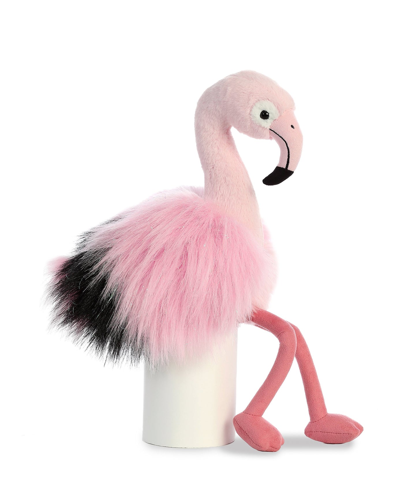 Aurora® Exquisite Luxe Boutique™ Ava Flamingo Stuffed Animal - Luxurious Elegance - Sensory Delight - Pink 12 Inches