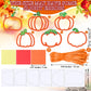 Chiisong 24 Sets Pumpkin Crafts Kit DIY Tissue Paper Sign Crafts for Back to School Fall Harvest Thanksgiving Religious Christia