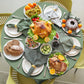 Yidako 3Pcs Sage Green Plastic Tablecloths Round Light Green Tablecloth Waterproof Disposable Round Sage Table Cover For Birthda
