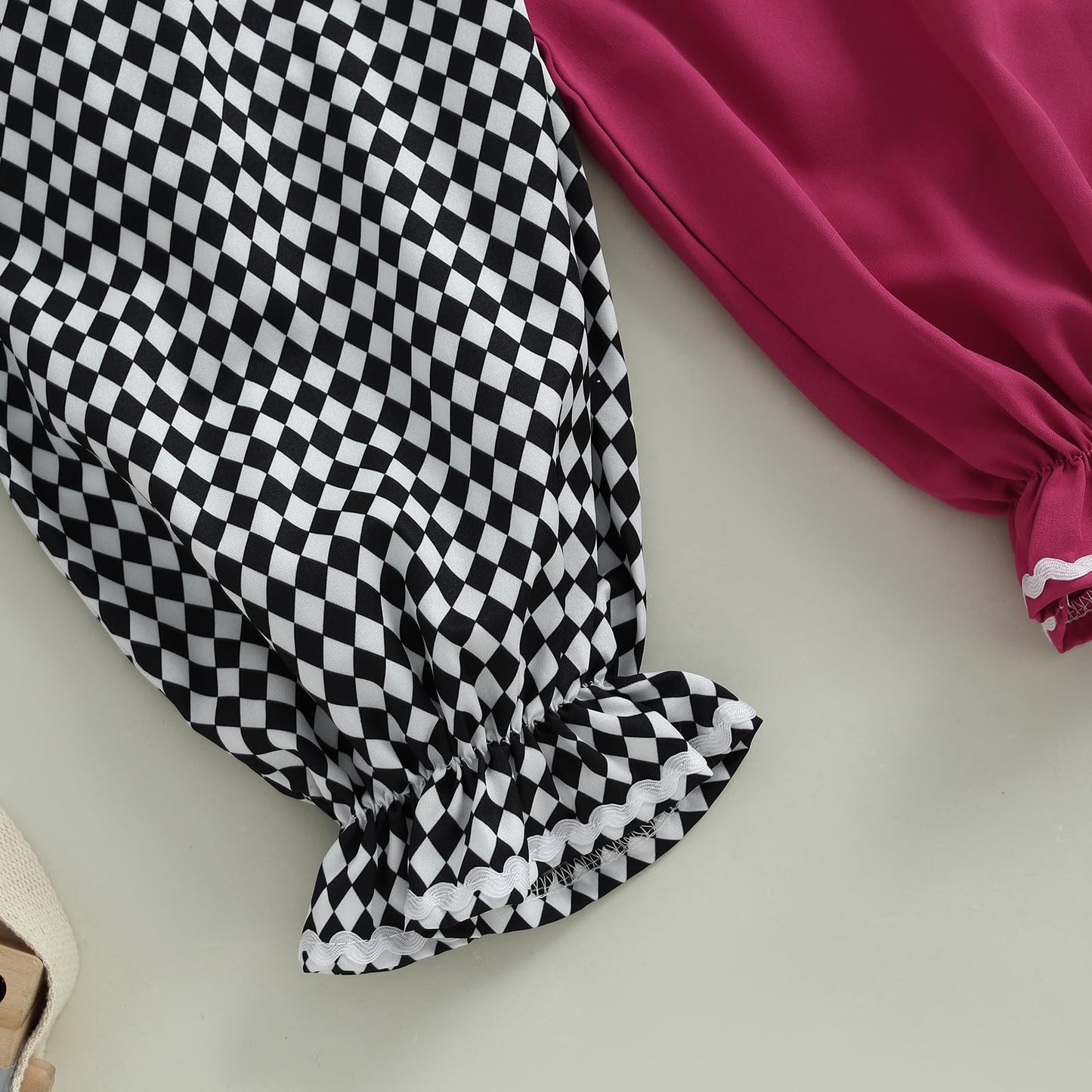 Thorn Tree Toddler Halloween Outfits Baby Boy Girl Clown Costume Contrast Color Long Sleeve Jumpsuit Hat Smocked Outfits (Black,