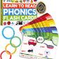 Phonics Flash Cards - Learn To Read In 20 Stages - Digraphs Cvc Blends Long Vowel Sounds - Games For Kids Ages 4-8 Kindergarten First Second Grade Homeschool Educational Study Activity