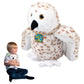 Ecobuddiez - Snowy Owl From Deluxebase. 12 Inch Snowy Owl Plush Toy. Eco Friendly Child Safe Owl Stuffed Animal Made From Recycled Plastic Bottles.