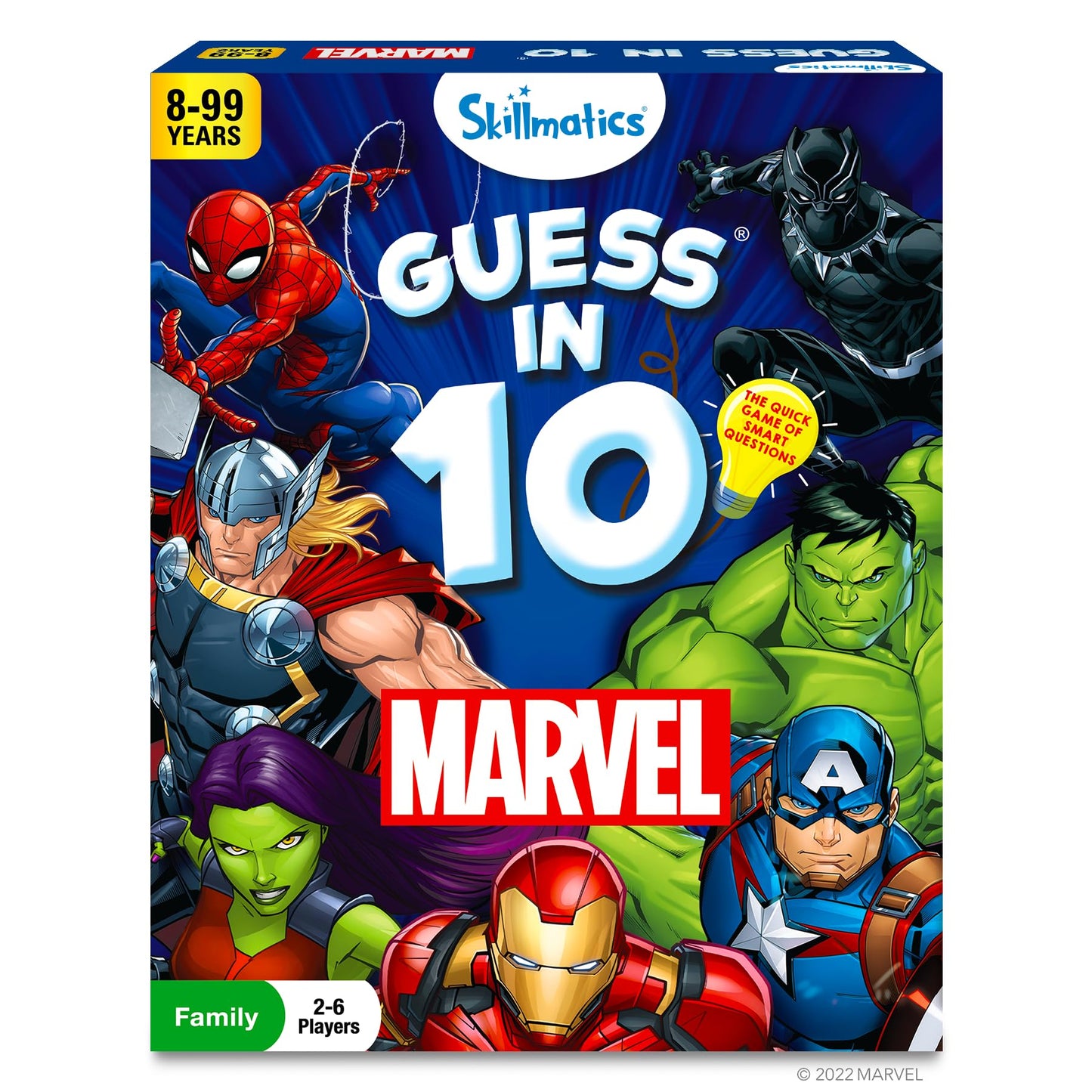 Skillmatics Guess In 10 Marvel, Easter Basket Stuffers, Card Game For Boys, Girls, Teens, Adults Who Love Avengers, Spiderman, Iron Man, Travel Game, Gifts For Ages 8, 9, 10 And Up