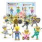 Picasso Toys Magnetic Action Figures Medieval King And Knights Character For Building Blocks Tiles Construction Toddler Toy Set 