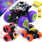 CozyBomB Monster Trucks Toys for Boys - Friction Powered 3-Pack Mini Push and Go Car Truck Playset Inertia Vehicle for Boys Girl