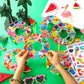 Hollowfly 48 Sets Summer Wreath Craft Kits Hello Summer DIY Hanging Ornaments Luau Decor Make Your Own Hawaiian Paper Craft with