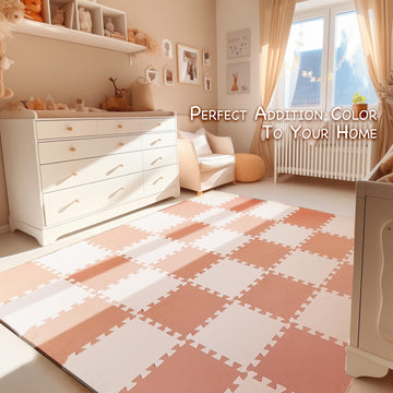 Tcbunny Kids Soft Eva Foam Jigsaw Puzzle Play Mat, 36 Interlocking Tiles And Edges Baby Play Mat, For Kids Gym, Nursery, Playroo