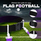 Gameday 6 Player Pop Flag Football Set-Complete w/Flags, Belts and carry Backpack (Purple)