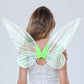 Fairy Wing,Butterfly Fairy Halloween Costume Angel Wings,Halloween Costume Sparkle Angel Wings Dress Up Party Favor Green