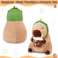 Achwishap Capybara Plush Toy - 12” Brown Stuffed Animal with Avocado Hat - Cute Kawaii Gift for Kids and Adults