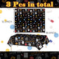 3 Pcs Over The Hill Party Supplies Old Age Themed Party Tablecloth 50th/ 60th/ 70th Birthday Tablecover Plastic Disposable Recta
