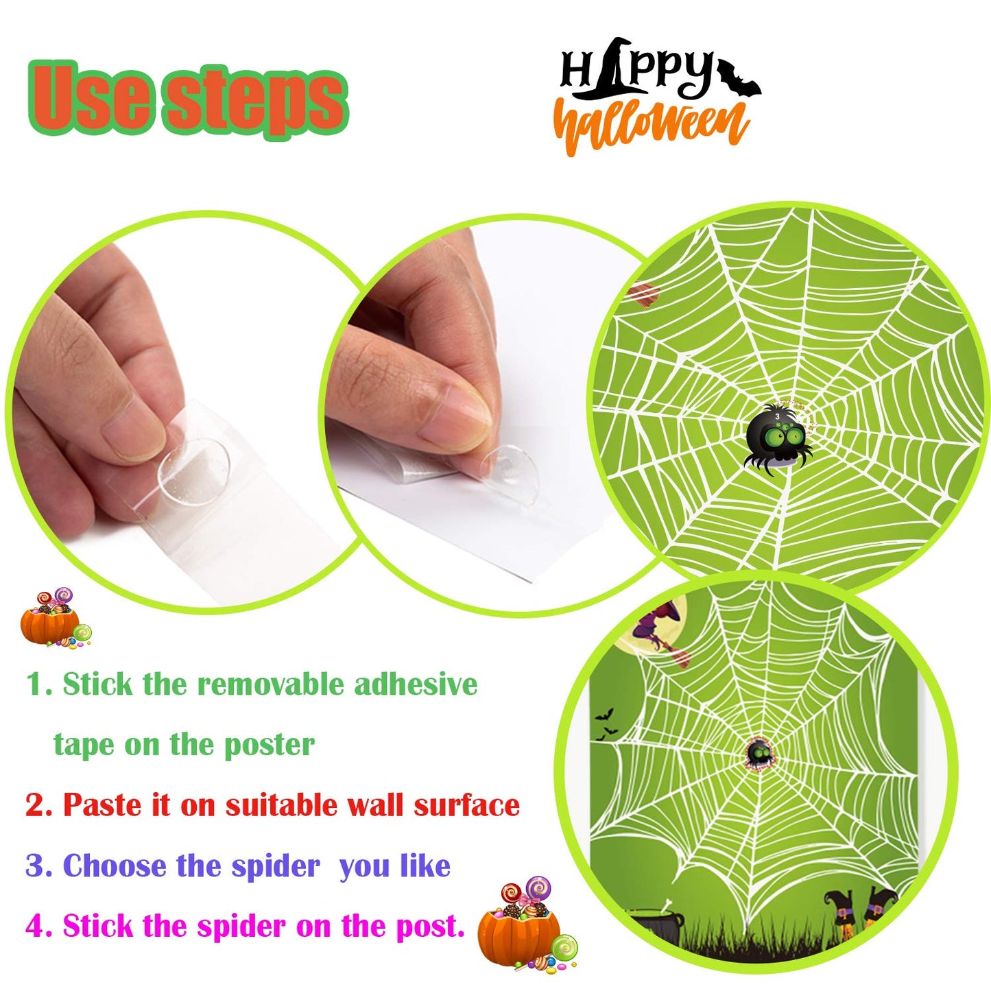 Funnlot Pin The Tail Halloween Kids Halloween Games Party Pin The Spider On The Web Game Halloween Party Games For Kids Halloween Party Activities Halloween Pin The Tail Game