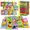 Okooko Soft Baby Books 12Pcs Soft Cloth Books Bath Books Crinkle Washable Non-Toxic Early Education Preschool Learning Toy For Newborns Babies Infants Toddlers Kids