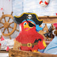 Wernnsai Pirate Piata - Pirate Parrot Piata with Blindfold and Bat for Boys  Birthday Party Adventure Theme Decorations