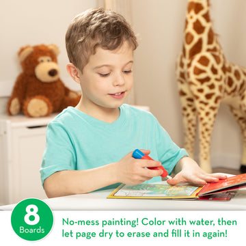 Melissa & Doug Water Wow! Reusable Coloring Pad - Sports - Mess-Free, Multicolor, 1 EA, Model 30175 for Kids Ages 3+