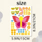 24 Sheets Butterfly Make A Face Sticker Sheets For Kids Todders Activities, Make Your Own Stickers For Kids Birthday Party Favor
