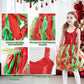 Girls Christmas Dress Red Green Tulle Dress for Special Occassion Party Christmas Wedding Dancing 4-10T